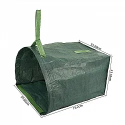 Trädgårdssäck 150l d-form, slitstark polypropenväv, Beast