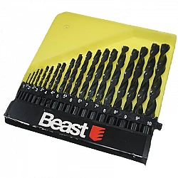 Metal Drill set HSS 1-10 mm, Beast