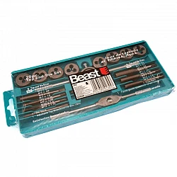 Thread Cutting and Tap set 20 Pieces M3-M121/8, Beast