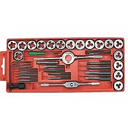 Dies and Taps set 40 Pieces Manual Threading Tools Storage