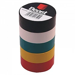 Colored Insulating Tape 19 mm x 10 m 5 Pack, 5 Colors