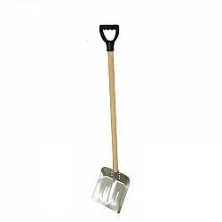 Aluminium spade 26 x 29 x 130 cm trähandtag