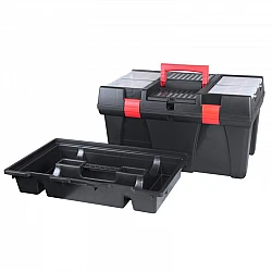 Toolbox 26 Inch, Durable Plastic with Compartments, Beast