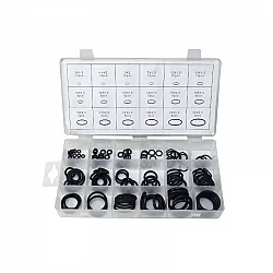 O-ringsats 125-pack svart, innerdiameter 3–22 mm, Beast