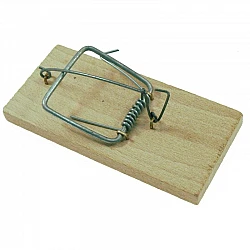 Wooden Mousetrap set 5 pcs, 11 cm, Spring Mechanism, Beast