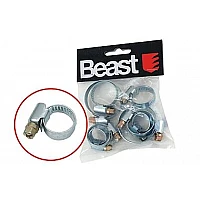 Stainless Steel Hose Clamps set of 8, Beast