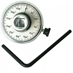 Torque Wrench Protractor 1/2, Hardened Steel, 360° Scale