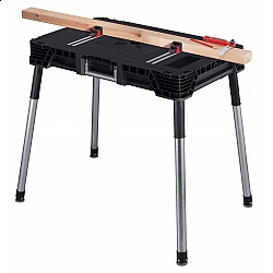 Arbetsbord, hopfällbart sågbord, 97 x 64 x 81 cm, max 453 kg, Keter Jobmade