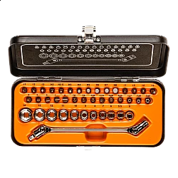 Hylsnyckelsats 41 delar 1/4 CrV, hylsor, bits m.m. NEO Tools