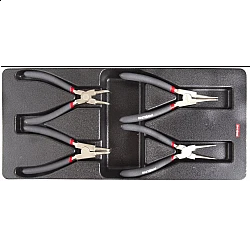 Circlip Pliers Tray 4 Pieces set Empty, Proline