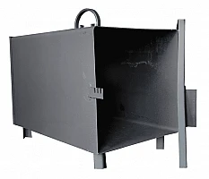 Mobilt eldstad, kamin för rökskåp, för ved och flis, handgjort
