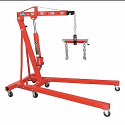 Workshop Crane 2000 kg Engine Hoist with Wheels - Motor Lift Hydraulic Crane for Garage with balancer, AppTech