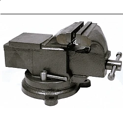 Skruvstycke 200 mm, skruvstäd vridbart 360˚ 13 kg, gjutjärn, Geko