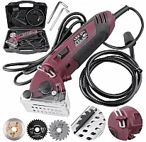 Minsåg, cirkelsåg 400W elsåg, 230v, 3400rpm, 12 mm skärdjup, 54.8 x 11.1 mm sågskivor, LEX