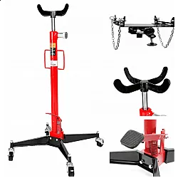 Transmission Jack 750 kg with Adapter and Rubber Saddle All-Metal AT-PSBZZA1, Apptech