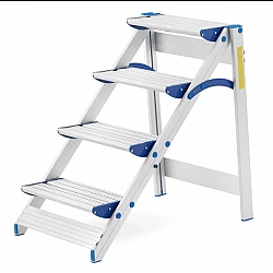 Litet stege, pall av aluminium, DRABEX