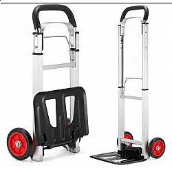 Pirra 90 kg, hopfällbar lätt magasinkärra, transportkärra av aluminium, HiGHER