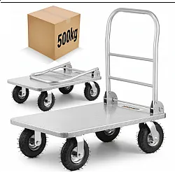Flyttvagn 500 kg, transportvagn, lastkärra, hopfällbar, HiGHER