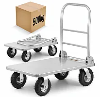 Flyttvagn 500 kg, transportvagn, lastkärra, hopfällbar, HiGHER