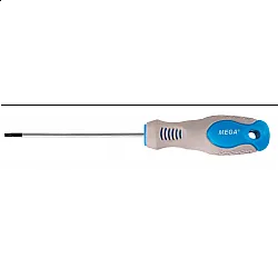 Skruvmejsel TORX SECURITY TS10-TS30, med hål i spetsen, 100 mm lång, CRV, SOFT TOUCH