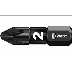 Pozidriv bit PZ2 x 25 mm 1 WERA 855/1 IMP DC Impaktor Diamond bit, 10-pack Pozidriv bit PZ2 x 25 mm 1 WERA 855/1 IMP DC Impaktor Diamond bit, 10-pack