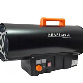Gasvärmefläkt 45kW LCD-Termostat Propan/Butan, Kraft&Dele