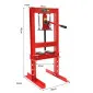 Hydraulisk Verkstadspress 6 Ton H-Ram 140 mm Slag V-Block 4-Stegs Höjdjustering, AppTech