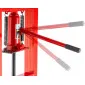 Hydraulisk Verkstadspress 6 Ton H-Ram 140 mm Slag V-Block 4-Stegs Höjdjustering, AppTech