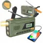 Emergency Radio 4500mAh AM/FM Dynamo Solar Panel Torch SOS Powerbank, Manta