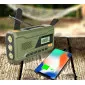 Emergency Radio 4500mAh AM/FM Dynamo Solar Panel Torch SOS Powerbank, Manta
