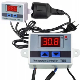Thermostat Digital Plug-in 230V 1500W -55°C to 110°C Heat/Cool TES-230V, Adelid