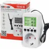 Thermostat Digital Plug-in Schuko 230V 16A 3680W Timer -40°C to 120°C TES-GS-DE, Adelid