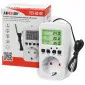 Termostat Frostvakter Digital Plug-in Schuko 230V 16A 3680W Timer -40°C till 120°C TES-GS-DE, Adelid
