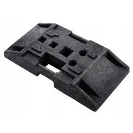 Rubber Base for Signs and Traffic Barriers 28kg Universal Hole Pattern
