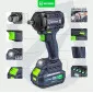 Mutterdragare Batteridriven 600 Nm 20V Borstlös 1/2" Set med Batteri 4.0 Ah och Laddare, Wuber