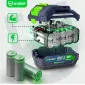 Mutterdragare Batteridriven 600 Nm 20V Borstlös 1/2" Set med Batteri 4.0 Ah och Laddare, Wuber
