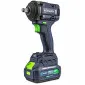 Mutterdragare Batteridriven 600 Nm 20V Borstlös 1/2" Set med Batteri 4.0 Ah och Laddare, Wuber
