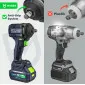 Mutterdragare Batteridriven 600 Nm 20V Borstlös 1/2" Set med Batteri 4.0 Ah och Laddare, Wuber