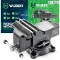 Bench Vice 150 mm/6 Rotating 360° with Anvil, HT200 Cast Iron 13.8 kg, Wuber W50003