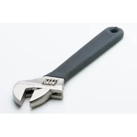 Skiftnyckel 150-600 mm, 19-62 mm, drop forged, kolstål, satin finish, gummibeklätt handtag, med skala, Proline