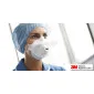 Andningsskydd, 1st andningsmask 3m™ Aura™ 1873V+ skyddar mot virus bakterier m.m. FFP3, CE