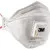 Andningsskydd 1st, andningsmask 3m AURA 9332+ skyddar mot virus bakterier m.m. FFP3, CE