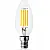 Vintage glödlampor LED E14 4W 430lm, 2700K varmt gulaktigt ljus, 6st