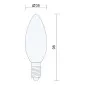 Vintage LED Bulbs E14 4W 430lm 6-Pack