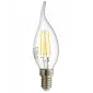 Vintage glödlampor LED E14 4W 470lm, i form av en eldlåga, 2700K varmt gulaktigt ljus, 4st