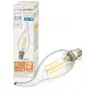 Vintage glödlampor LED E14 4W 470lm, i form av en eldlåga, 2700K varmt gulaktigt ljus, 4st