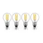 Vintage glödlampor LED E27 4W (motsvarar 40W) 440lm, 2700K varmt gulaktigt ljus, 4st
