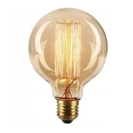 Vintage bulbs, E27 G12040W Edison 4 bulbs