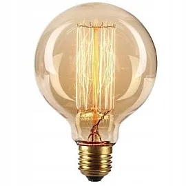 Vintage bulbs, E27 G12040W Edison 4 bulbs