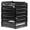 Composter 1050 L, Black Compost Bin for Outdoor Use on Soil, EKOBAT